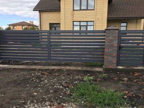 Забор жалюзи 72 метра фото в Сычёво